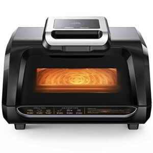 Belect Air grill Heißluftfritteuse Foodi MAX 3,8L AirFryer & Grill & Multikocher 230℃ Hohe Temperatur Airfryer mit Touchscreen Rauchfreier Elektrischer Grill für Innen BBQ