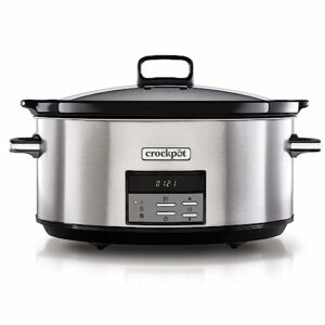 Crock-Pot Wolnowar, Czarny/Srebrny, 7,5 litry