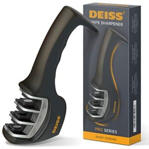 Ostrzałka Deiss 3-Etapowa SILVER: Profesjonalna Kuchenna i Kieszonkowa