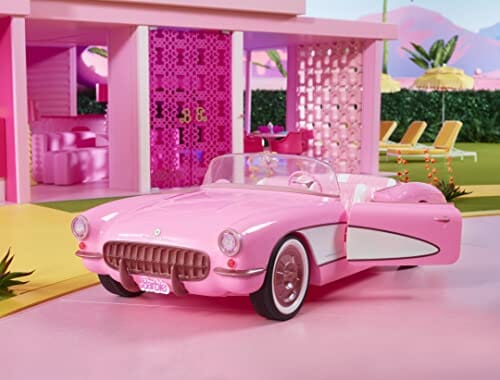 Barbie Filmowy kabriolet Deluxe Różowe auto Corvette inspirowane filme - obrazek 4
