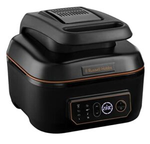 Russell Hobbs Heißluftfritteuse XL 5,5l Multi [AirFryer & Grill & Multikocher] SatisFry (spülmaschinenfest, Ober-&Unterhitze, kein Schütteln mehr, Slow Cooker, Backen etc, inkl. Grillplatte) 26520-56