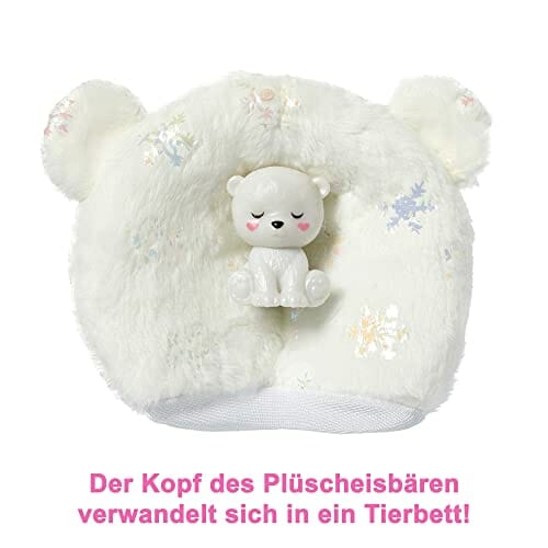 "HJL64 Barbie Cutie Reveal Zimowa Kraina Lalka z Misiem Polarnym i 10 Niespodziankami" - obrazek 3