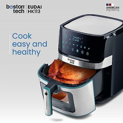 EUDAI Frytkownica powietrzna 6.5L, Frytkownica bezolejowa z oknem, 8 p - obrazek 3