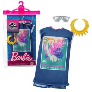 Barbie Jurassic World GRD47 Fashion Look Pack, sukienka z akcesoriami