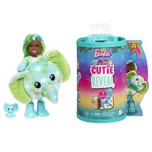 Lalka Barbie HKR13 Chelsea z 7 Niespodziankami i Zmianą Koloru!