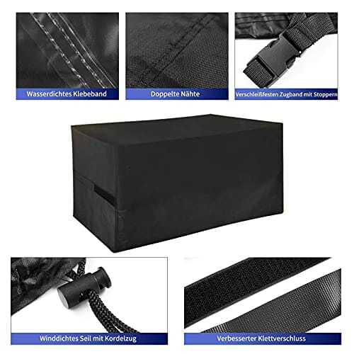 YoungBee Pokrowiec na meble ogrodowe, wodoodporna osłona ochronna anty - obrazek 4