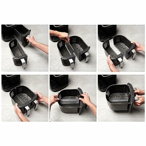 Satisfry Snappi Dual Basket Frytkownica Beztłuszczowa, Czarny, 8 Progr - obrazek 11