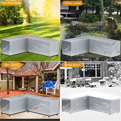 Pokrowiec na meble ogrodowe L-kształt 270x208x84 cm - obrazek 3