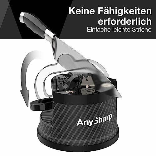 AnySharp Ostrzałka do Noży, Bezpieczne Użycie Bez Używania Rąk, Przyss - obrazek 8