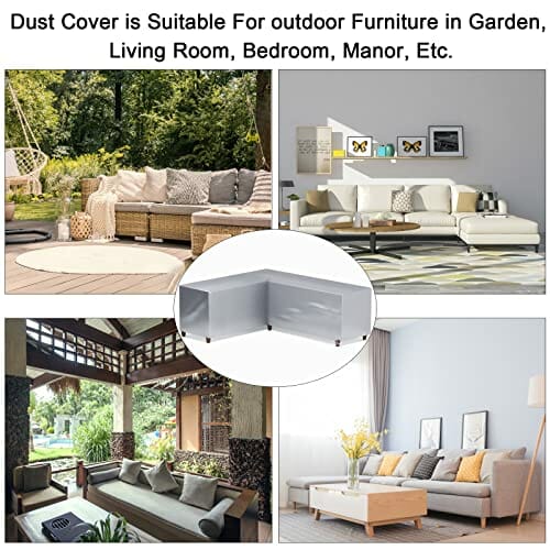 Pokrowiec na meble ogrodowe L-kształt 270x208x84 cm - obrazek 6