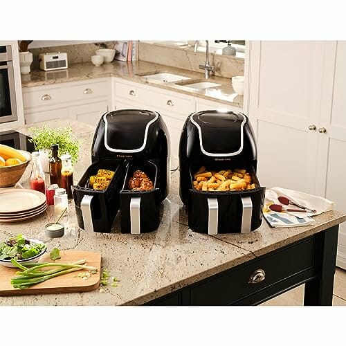 Satisfry Snappi Dual Basket Frytkownica Beztłuszczowa, Czarny, 8 Progr - obrazek 14