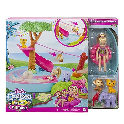 Barbie and Chelsea The Lost Birthday Splashtastic Pool Surprise Playse - obrazek 3
