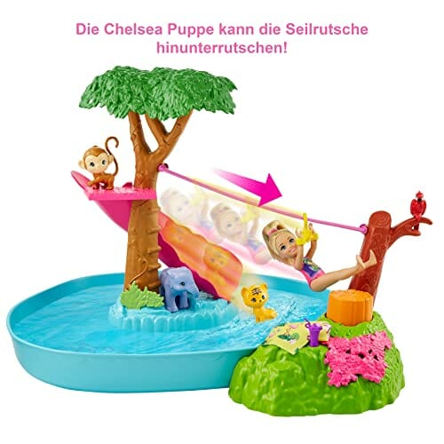 Barbie and Chelsea The Lost Birthday Splashtastic Pool Surprise Playse - obrazek 5
