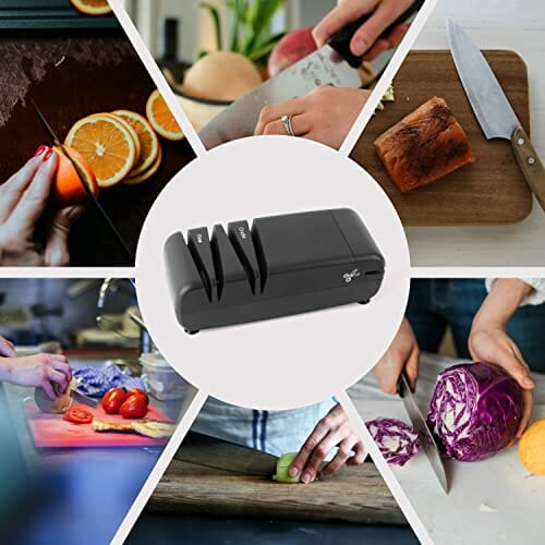 "2-Stopniowa Elektryczna Ostrzałka do Noży - Wielofunkcyjna, Do Domu" - obrazek 2