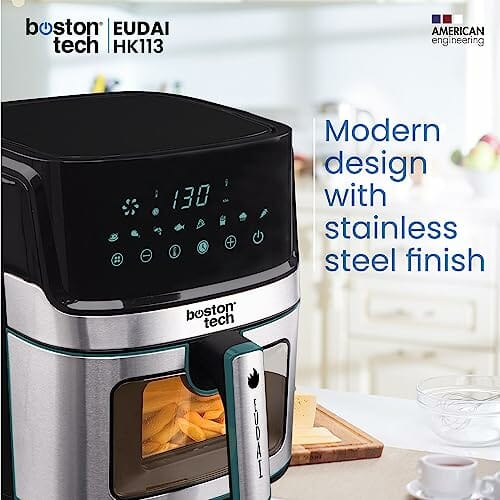 EUDAI Frytkownica powietrzna 6.5L, Frytkownica bezolejowa z oknem, 8 p - obrazek 4