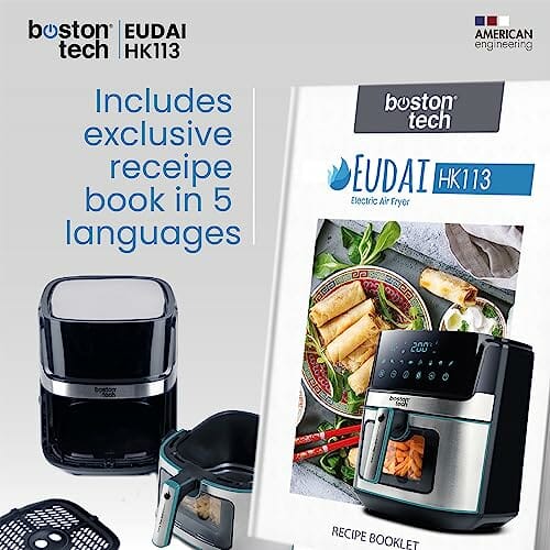 EUDAI Frytkownica powietrzna 6.5L, Frytkownica bezolejowa z oknem, 8 p - obrazek 2