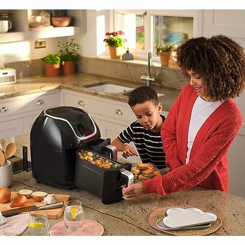 Satisfry Snappi Dual Basket Frytkownica Beztłuszczowa, Czarny, 8 Progr - obrazek 9