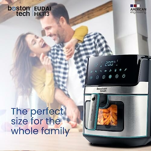 EUDAI Frytkownica powietrzna 6.5L, Frytkownica bezolejowa z oknem, 8 p - obrazek 5