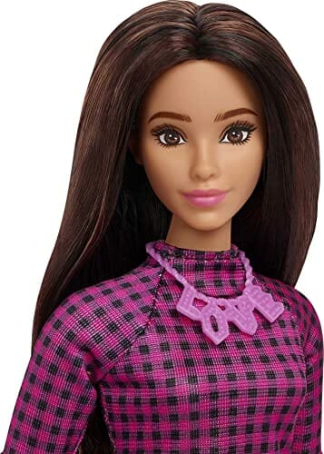 Barbie Fashionistas Lalka #188 o krągłych kształtach, z czarnymi włosa - obrazek 5