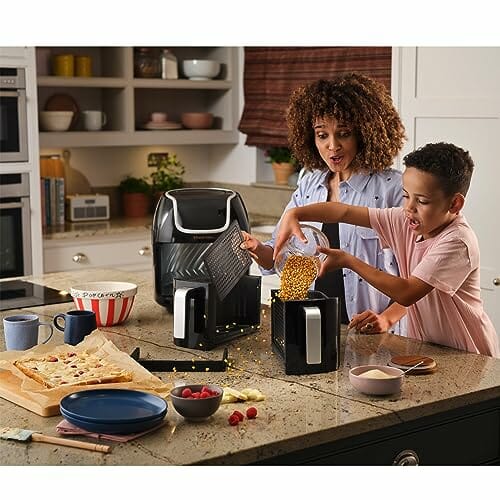 Satisfry Snappi Dual Basket Frytkownica Beztłuszczowa, Czarny, 8 Progr - obrazek 10