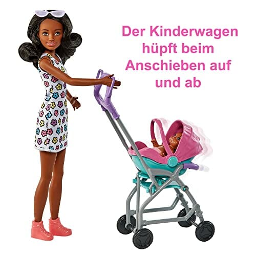 Zestaw Barbie Skipper Klub Opiekunek HHB68 - Lalka Opiekunka, Bobas, Wózek, 5 Akcesoriów, Zabawka dla Dzieci 3+ - obrazek 5