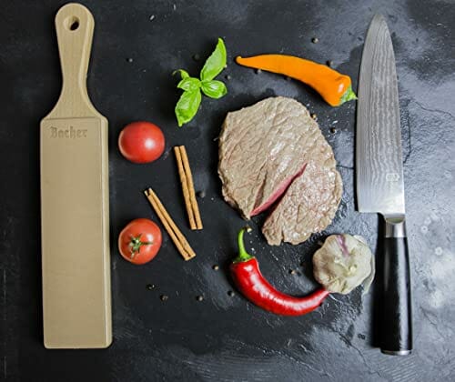 BACHER dwustronny skórzany pas do ostrzenia strop do polerowania noży - obrazek 5