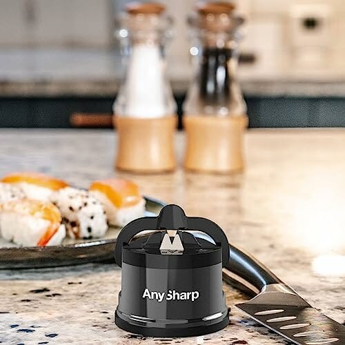 AnySharp Pro metalowa ostrzałka do noży z przyssawką, Szary - obrazek 3