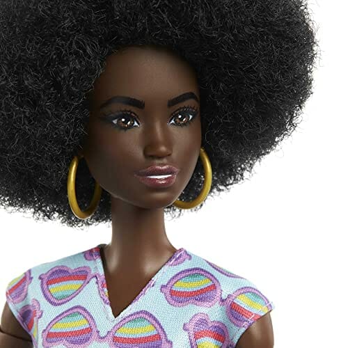 Barbie Fashionistas Lalka (kręcone czarne włosy) z wózkiem inwalidzkim - obrazek 4