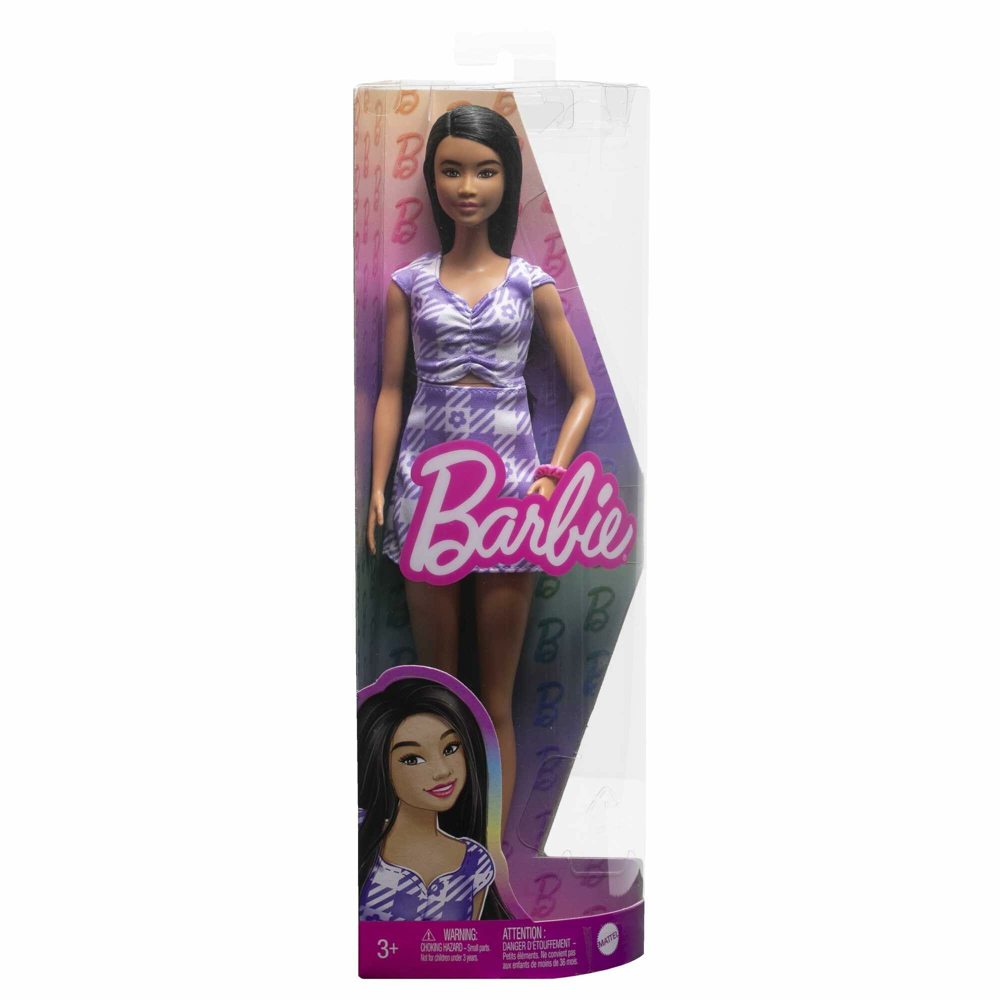 Barbie Fashionistas Lalka (brunetka) wyższa niż standardowa, w kracias - obrazek 2