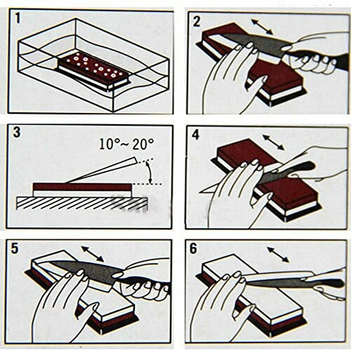 8 w zestawie, osełka, kamień szlifierski, młynek 240# 400# 800# 1500# - obrazek 4