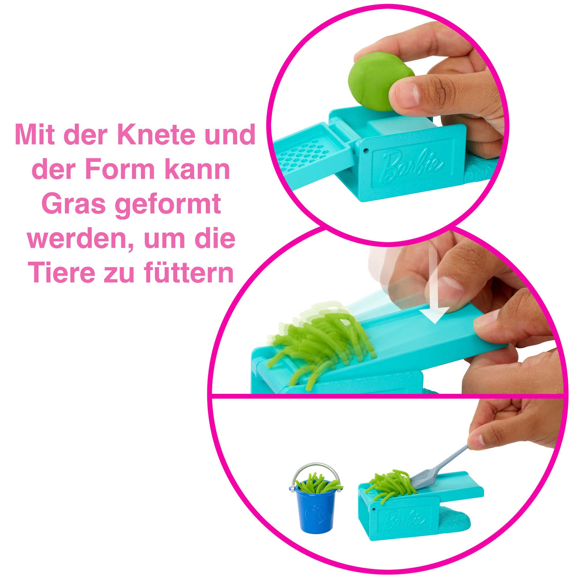 Barbie Farma radosnych kurek Zestaw z lalką Barbie drobną brunetką, ma - obrazek 3