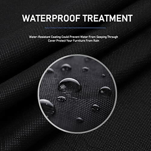 Abdeckung Gartenmöbel L-Form, (Linke Kurz-Rechte Lang) Ecksofa Abdeckplane, Lounge Abdeckung, Abdeckplane Gartenmöbel, Wasserdicht, Winddicht, UV-Beständiges, Loungemöbel Abdeckhaube (216x216x85/80cm) - obrazek 5