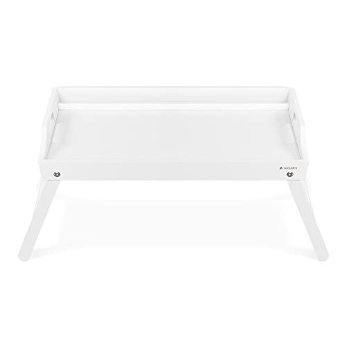 Navaris Bed Tray Table - Breakfast in Bed Tray with Folding - obrazek 2