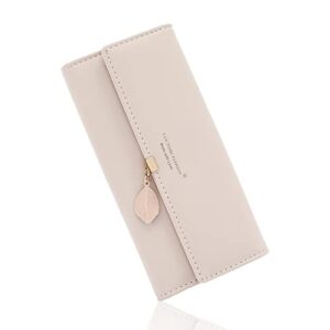 CALIYO Portfel damski z gładkiej i miękkiej wegańskiej skóry