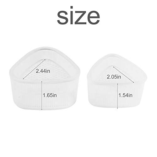 ZQO Trójkątna forma do sushi - Łatwa w użyciu, DIY, Dwa rozmiary, Łatwa do czyszczenia, Łatwa do przechowywania - obrazek 8