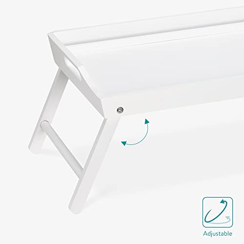 Navaris Bed Tray Table - Breakfast in Bed Tray with Folding - obrazek 5