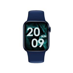 Watchmark – Kardiowatch Wi12 (Niebieski) - Inteligentny zegarek sportowy z kompatybilnością IOS i Android, inteligentnymi powiadomieniami i funkcjami zdrowotnymi