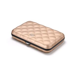 Ögon Smart Wallets - Aluminiowy portfel Quilted Button -