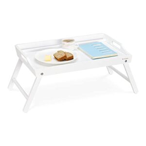 Navaris Bed Tray Table - Breakfast in Bed Tray with Folding