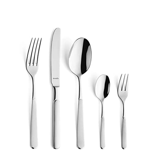Amefa SATINA zestaw sztućców dla 12 osób, 60-częściowy, nadają się do