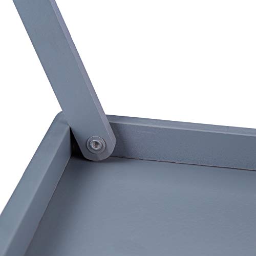 Relaxdays Bamboo Tray Folding Legs Raised Edge for Breakfast - obrazek 2