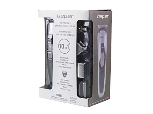 BEPER 40.742 maszynka do strzyżenia włosów i ciała, zestaw 10 w 1 - obrazek 2
