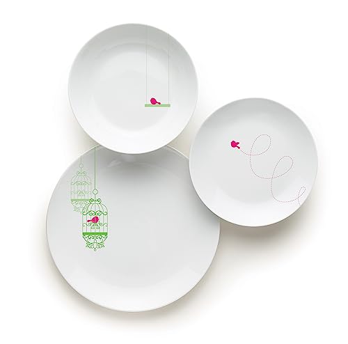 Excelsa Liberté zastawa stołowa, porcelana, biała, 18 części - obrazek 4