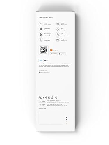 TOOBUR Smart Watch dla kobiet z wbudowanym Alexą 1.95" Monitor aktywności z funkcją odbierania/robienia połączeń, wodoszczelność IP68, pomiar poziomu tlenu we krwi, tętna, snu, 100 trybów sportowych. Kompatybilny z Androidem i iOS - obrazek 4