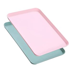 EZILIN 2 Pcs Rectangle Trays Small Tray Kitchen Tray Quick