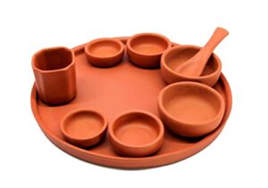 KLEO – Organiczna glina terakota zestaw obiadowy talerze