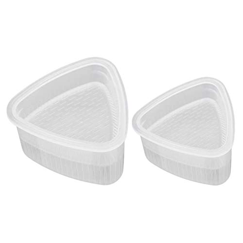 ZQO Trójkątna forma do sushi - Łatwa w użyciu, DIY, Dwa rozmiary, Łatwa do czyszczenia, Łatwa do przechowywania