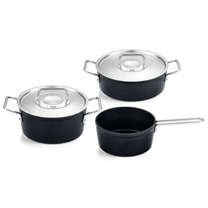 Fissler Adamant/zestaw garnków aluminiowych 3-częściowy z