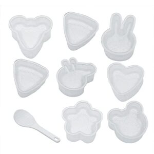 TIANNAIT 9-częściowy zestaw narzędzi do robienia kulek ryżowych do sushi