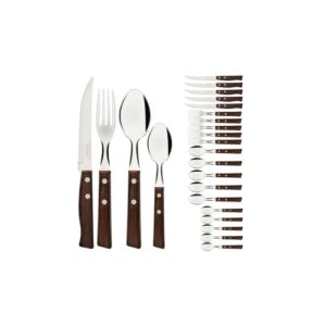 Tramontina Zestaw sztućców z nożami do steków, 24-częściowy ostry nóż,